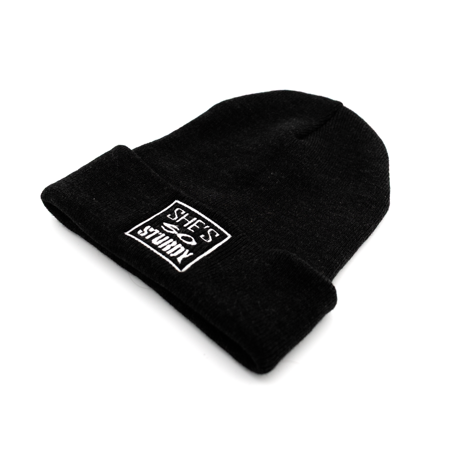 She's So Sturdy Embroidered Beanie