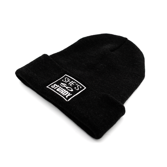 She's So Sturdy Embroidered Beanie